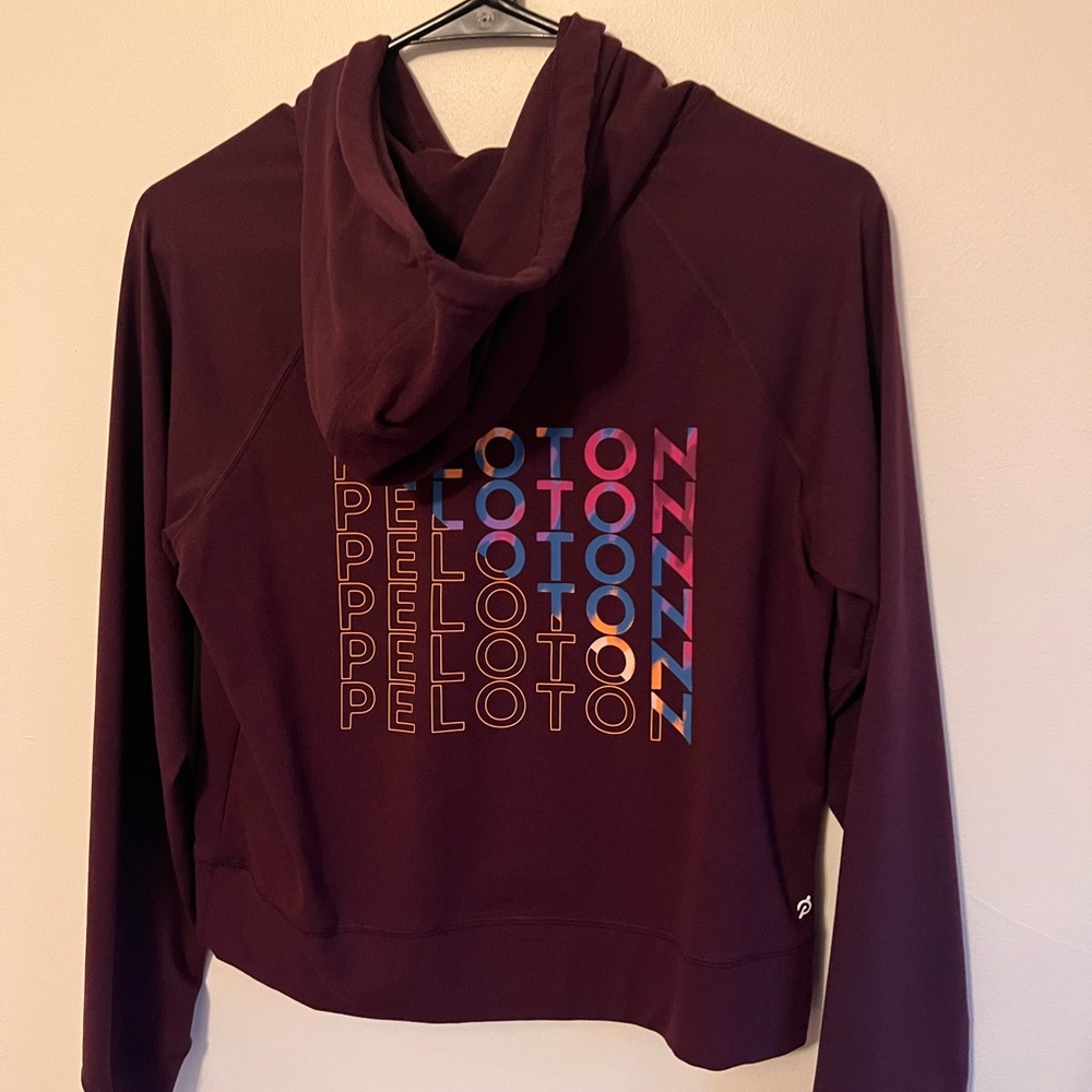 Peloton Hoodie Lightweight Sweatshirt XS Purple